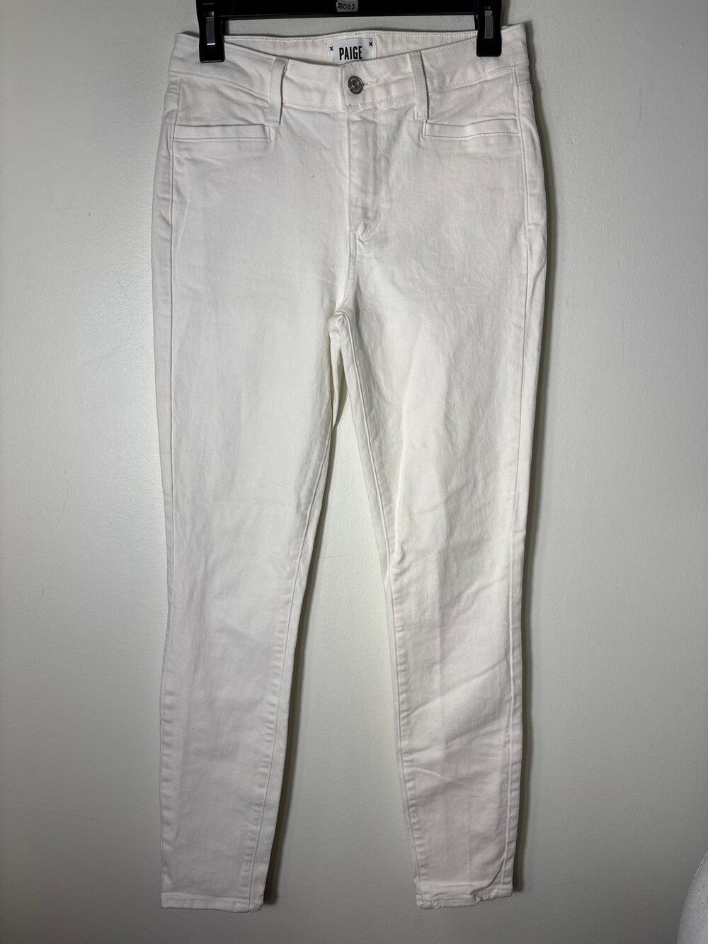 Paige Hoxton Ankle White Denim Sz 27